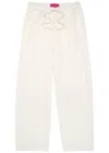 The Elder Statesman Daily Cotton And Cashmere-blend Sweatpants In White
