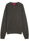 The Elder Statesman Daily Logo-embroidered Cotton And Cashmere-blend Sweatshirt In Black