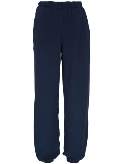The Elder Statesman Daily Tapered Track Pants In Blue