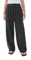 The Elder Statesman Daily Wide Leg Sweatpants Coal
