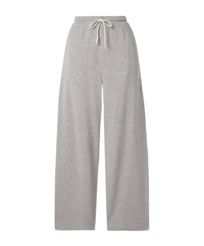 The Elder Statesman Daily Cotton And Cashmere-blend Wide-leg Track Pants In Multi