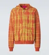 The Elder Statesman Daily Zuzu Cotton And Cashmere Zip-up Hoodie In Multicoloured