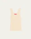 The Elder Statesman Delicash Cashmere Tank Top In Neutrals