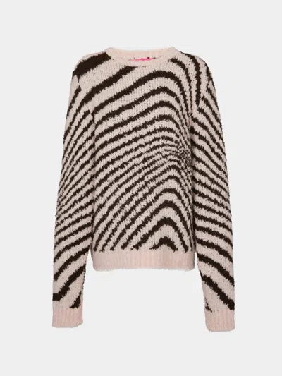 The Elder Statesman Digital Surfer Cashmere Crew-neck Sweater Size: M  Abask Luxury Gift