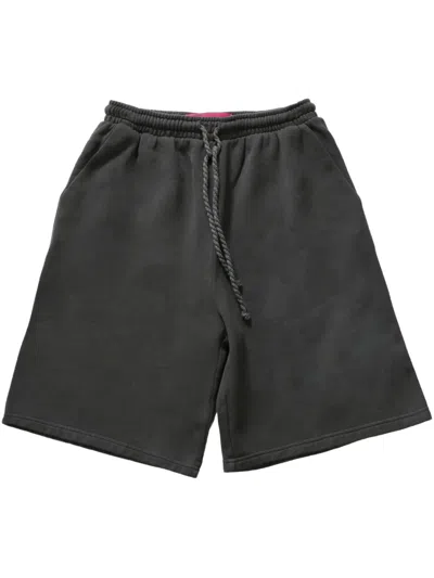 The Elder Statesman Drawstring Waist Shorts In Grey