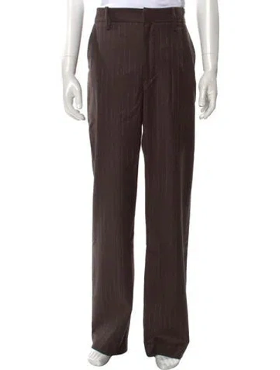 Pre-owned The Elder Statesman Dress Pants In Brown