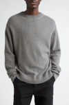 The Elder Statesman Cashmere Sweater In Light Grey