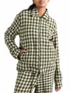 The Elder Statesman Decon Gingham Cashmere Jacket In Black