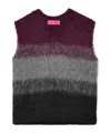 The Elder Statesman Gradient Brushed Alpaca Blend Vest In Multi