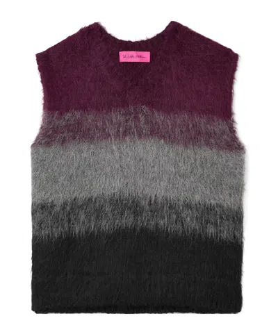 The Elder Statesman Gradient Brushed Alpaca Blend Vest In Multi