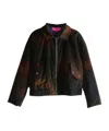The Elder Statesman Ombre Quilted Corduroy Jacket In Black