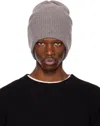 The Elder Statesman Gray Watchman Beanie In Gray