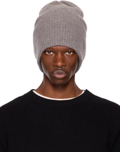 The Elder Statesman Gray Watchman Beanie