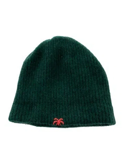 Pre-owned The Elder Statesman Green Cashmere Beanie
