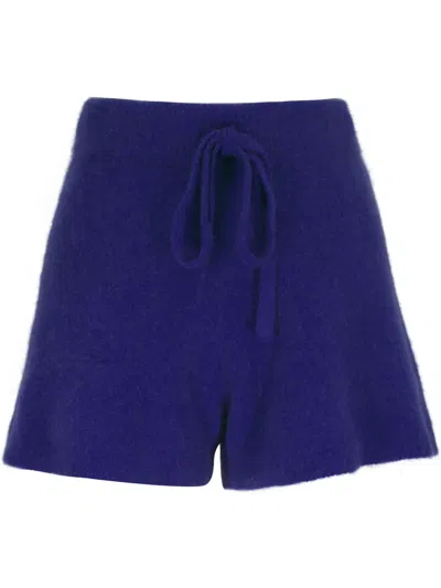 The Elder Statesman Heavy Lounge Shorts In Blau