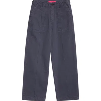 The Elder Statesman Herringbone Patch Pocket Trousers In Gray
