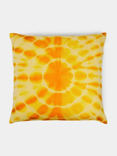 The Elder Statesman Hot-dye Cashmere Cushion (19.5in/50cm) In Multi