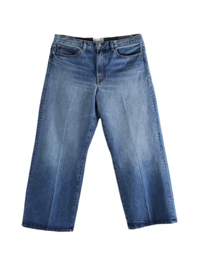The Elder Statesman Hunter Faded Pressed-crease Jeans In Blue