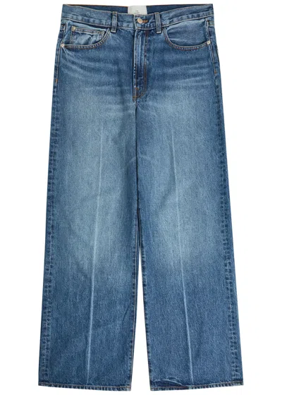 The Elder Statesman Hunter Wide-leg Jeans In Multi