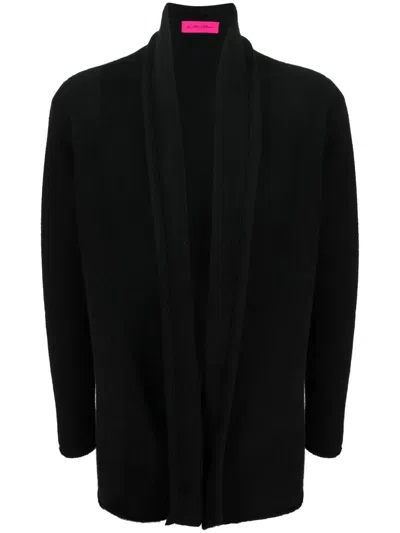 The Elder Statesman Black Shawl Lapel Cardigan