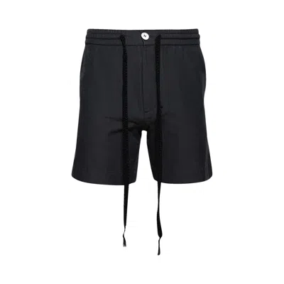 Pre-owned The Elder Statesman Jaquard Silk Drawstring Short 'black' | Men's Size M