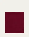 The Elder Statesman Jersey Cashmere Scarf In Merlot