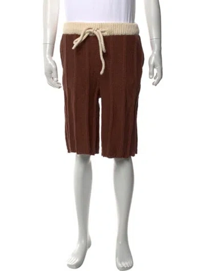 Pre-owned The Elder Statesman Jogger Shorts In Neutral