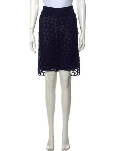Pre-owned The Elder Statesman Knee-length Shorts In Blue