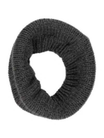 Pre-owned The Elder Statesman Knit Hand Warmer In Grey
