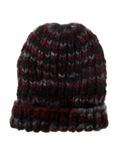 Pre-owned The Elder Statesman Knitted Beanie In Red
