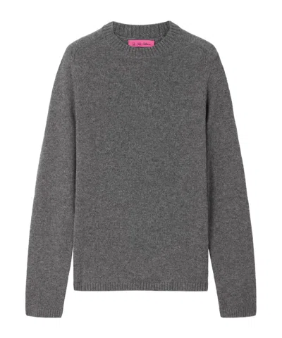 The Elder Statesman Laurel Cashmere Sweater In Gray
