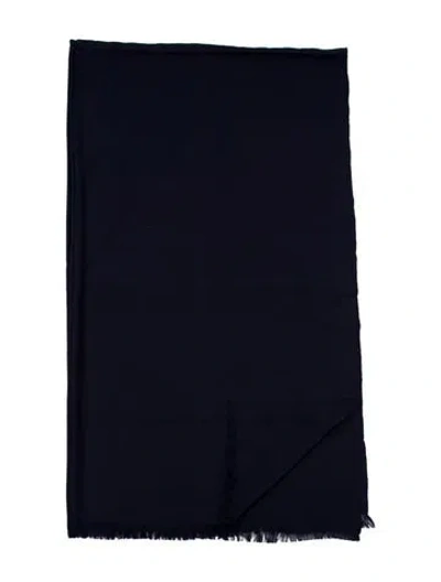 Pre-owned The Elder Statesman Lightweight Woven Blanket In Blue