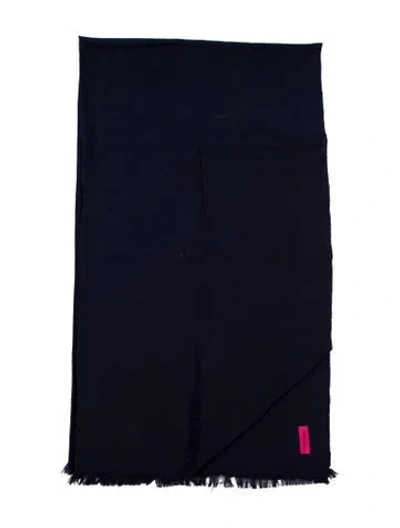 Pre-owned The Elder Statesman Lightweight Woven Blanket In Blue