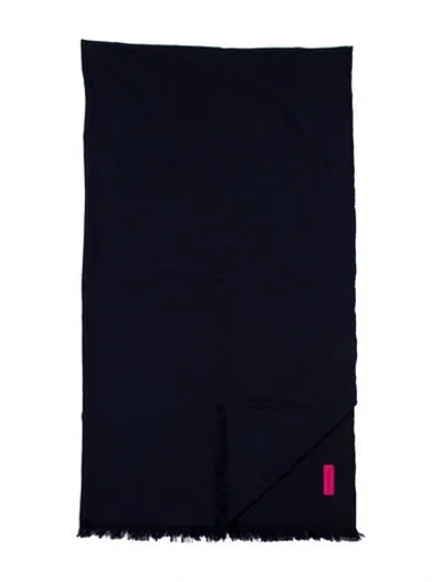 Pre-owned The Elder Statesman Lightweight Woven Blanket In Blue