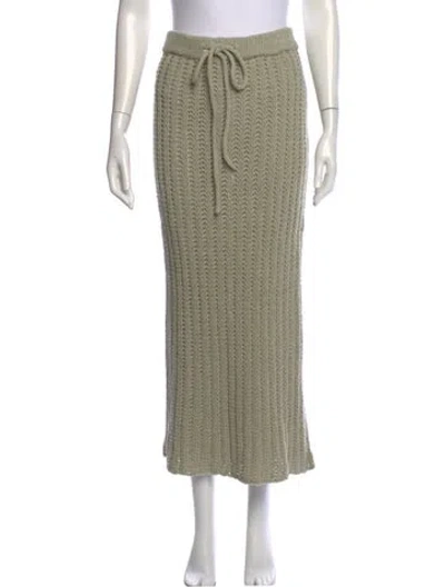 Pre-owned The Elder Statesman Long Skirt W/ Tags In Neutral