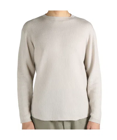 The Elder Statesman Long-sleeved Sweater In White