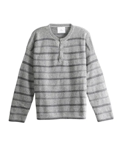 The Elder Statesman Nimbus Striped Cashmere Sweater In Blue