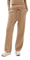 The Elder Statesman Lounge Pants Camel In Brown