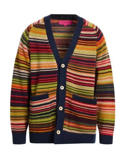 The Elder Statesman Man Cardigan Green Size L Cashmere In Multi