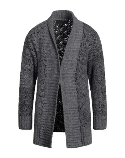 The Elder Statesman Man Cardigan Grey Size L Cashmere In Gray