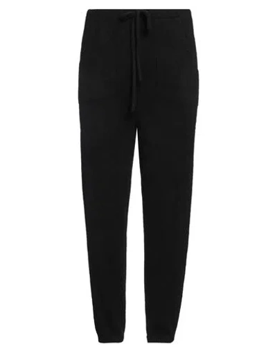 The Elder Statesman Man Pants Black Size L Cashmere In Black