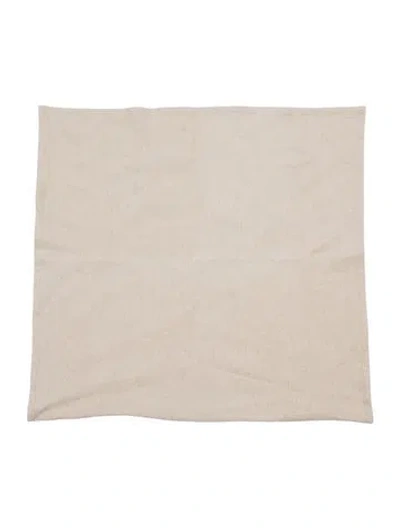 Pre-owned The Elder Statesman Mélange Woven Pillow Sham In Neutrals