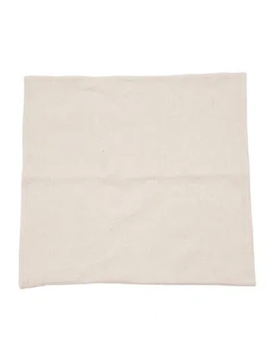 Pre-owned The Elder Statesman Mélange Woven Pillow Sham In Neutrals