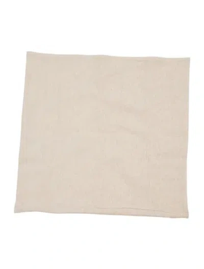 Pre-owned The Elder Statesman Mélange Woven Pillow Sham In Neutrals