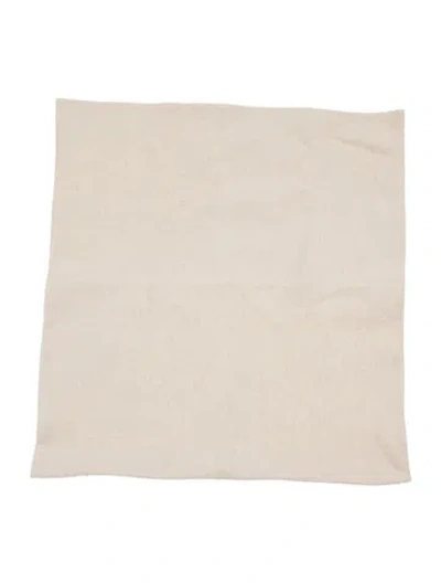 Pre-owned The Elder Statesman Mélange Woven Pillow Sham In Neutrals