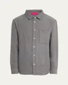 The Elder Statesman Men's Cashmere Sport Shirt In Gray