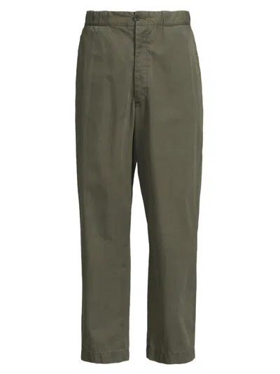 The Elder Statesman Men's Norm Workwear Pants In Green