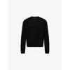 The Elder Statesman Mens Black Regular-fit Crewneck Cashmere Jumper Xl In Black