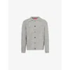 The Elder Statesman Thistle Alpaca Blend Cardigan In Lightgrey