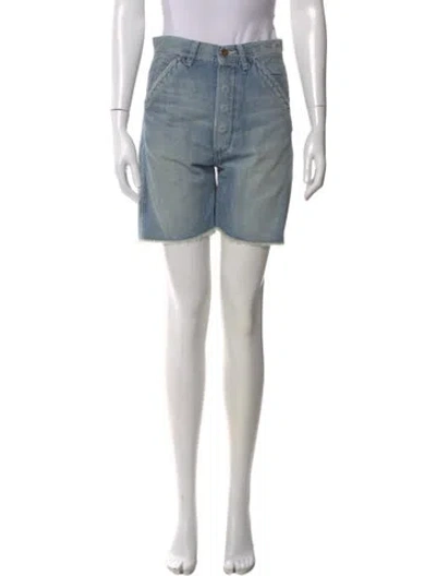 Pre-owned The Elder Statesman Mini Shorts In Blue